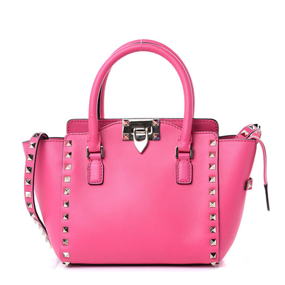 Valentino Garavani Vitello Mini Rockstud Double Handle Tote Peony 1 of 10