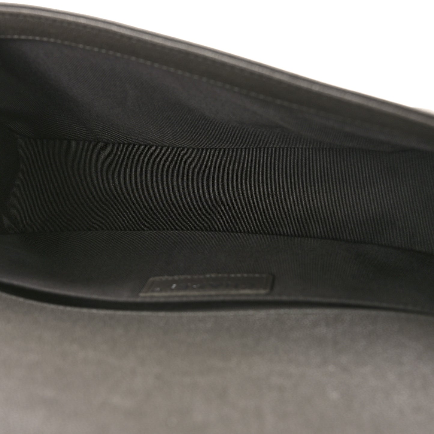 Caviar Quilted Medium Boy Flap Grey