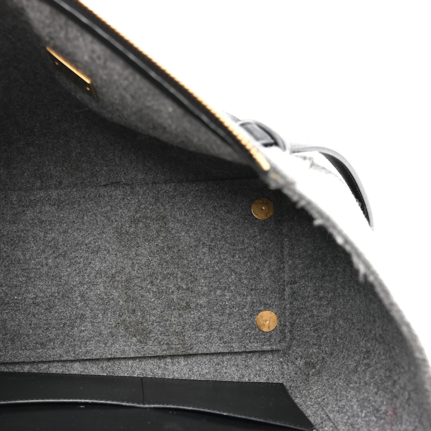Celine Felt Smooth Calfskin Mini Belt Bag Grey Black 5 of 12