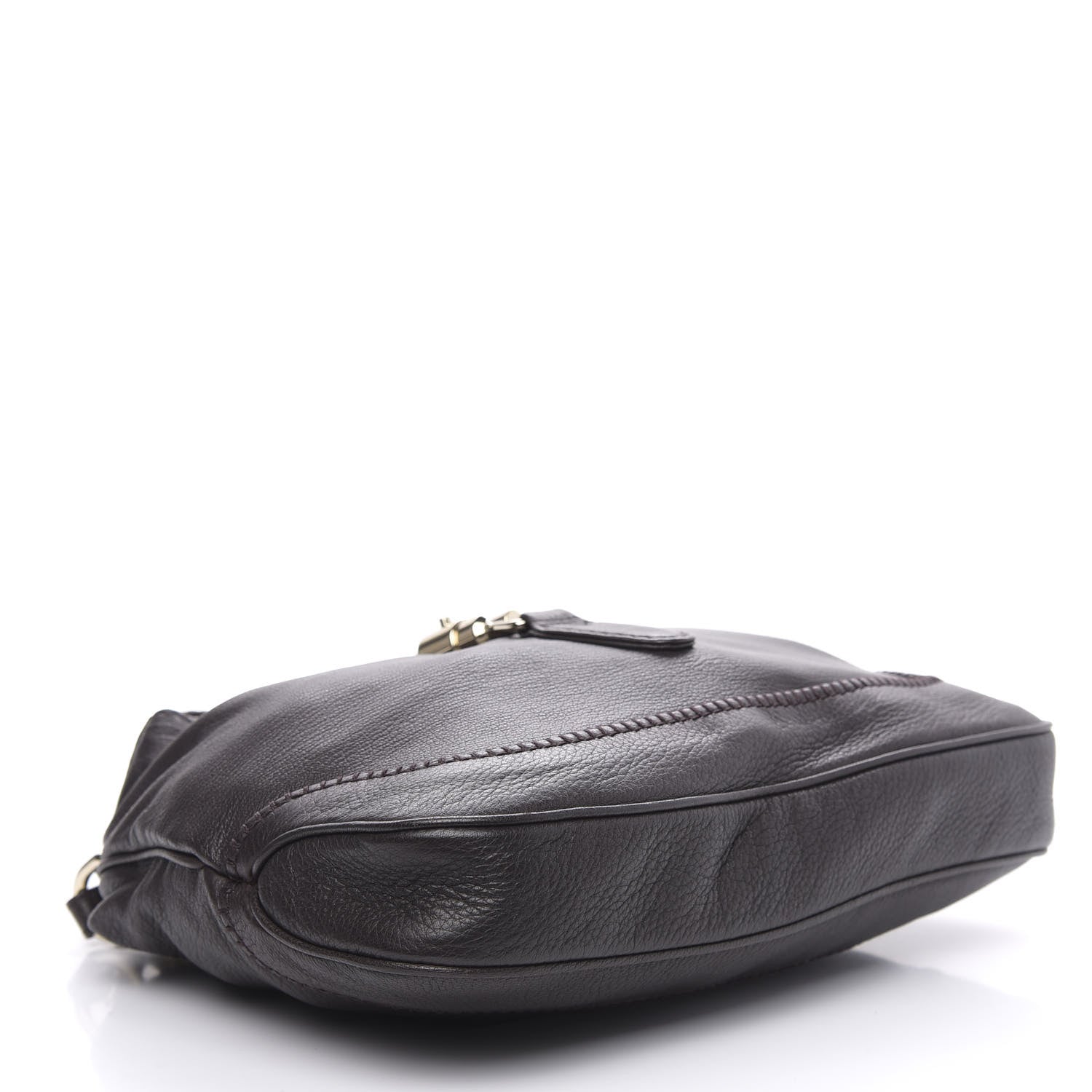 Gucci Calfskin Medium New Jackie Shoulder Bag Dark Brown 5 of 10