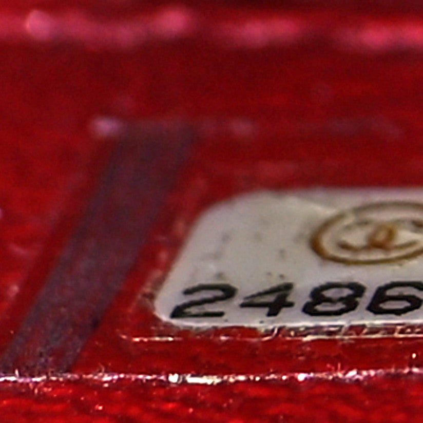 Chanel Caviar Quilted Medium CC Filigree Vanity Case Red 7 of 12