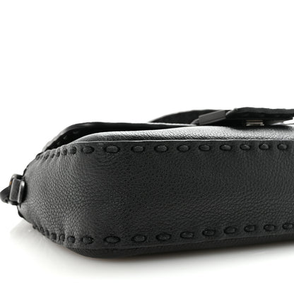 Fendi Cuoio Romano Selleria Baguette Black 8 of 9