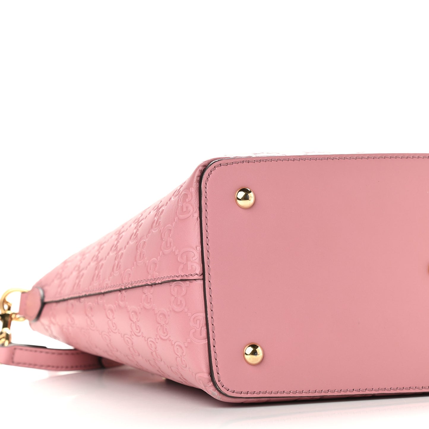 Guccissima Signature Linea A Foldover Tote Rose Baby Candy