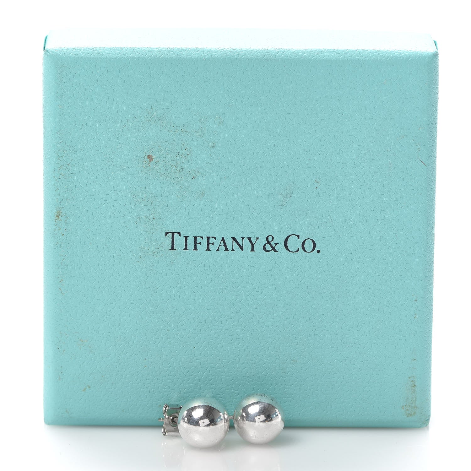 Tiffany Sterling Silver 10mm HardWear Ball Earrings 6 of 6