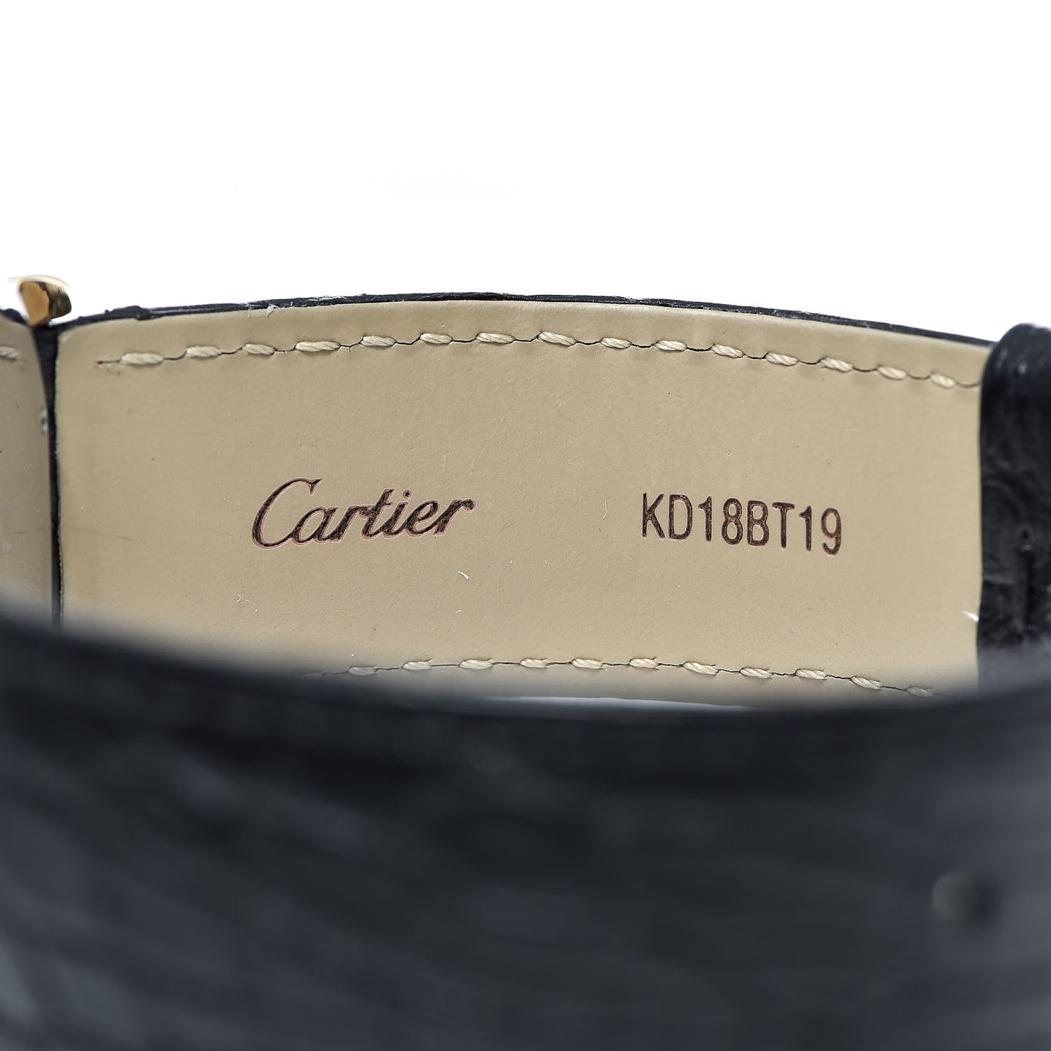 Cartier Stainless Steel 18K Yellow Gold Alligator 36mm Ronde Solo Quartz Watch 7 of 8