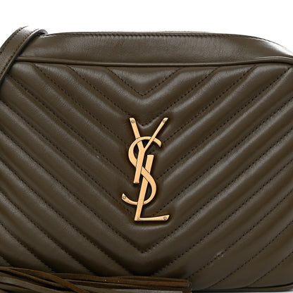 Saint Laurent Calfskin Matelasse Monogram Lou Camera Bag Military Olive 7 of 11