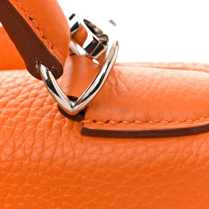 Hermes Taurillon Clemence Kelly Retourne 35 Orange 11 of 12
