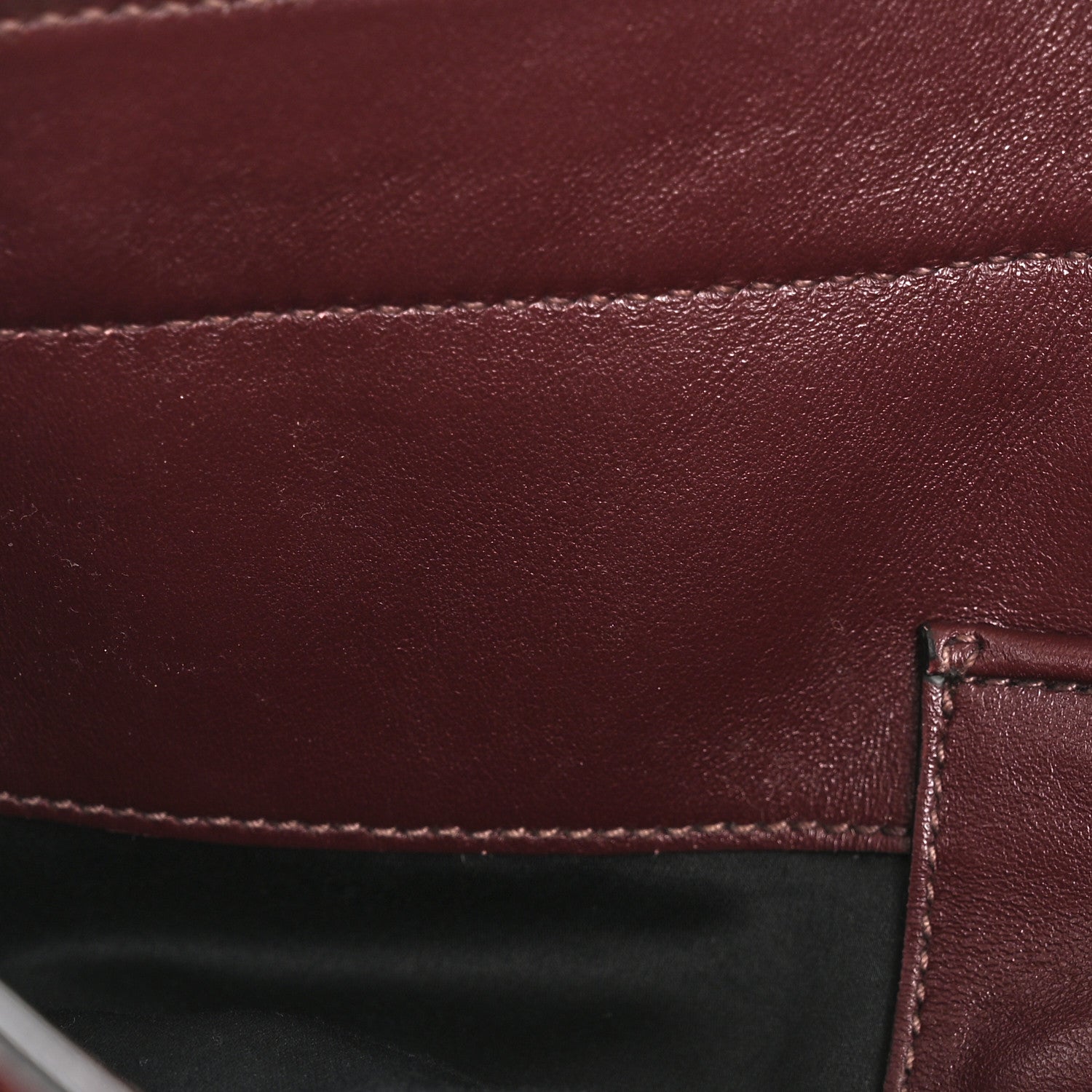 Miu Miu Vitello Soft Shopping Tote Burgundy 14 of 16