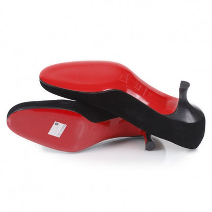 Christian Louboutin Velvet Simple 45 Pumps 37 Black 4 of 8
