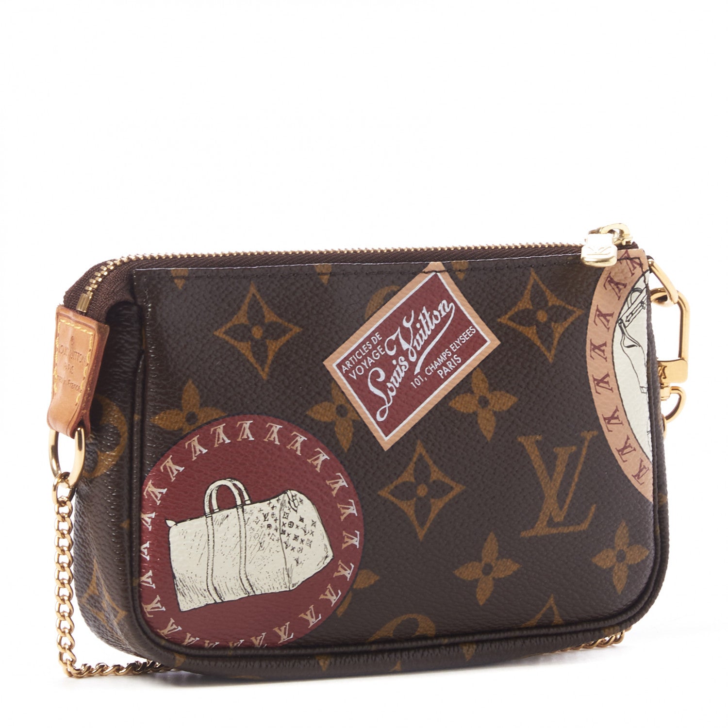 Louis Vuitton Monogram Patch Mini Pochette Accessories 3 of 8