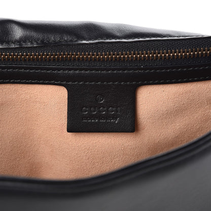Gucci Calfskin Matelasse Animal Studs Medium GG Marmont Shoulder Bag Black 6 of 8