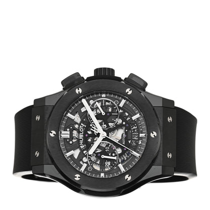 Hublot Ceramic Rubber 45mm Classic Fusion Aerofusion Chronograph Automatic Watch Black 525.CM.0170.RX 2 of 5