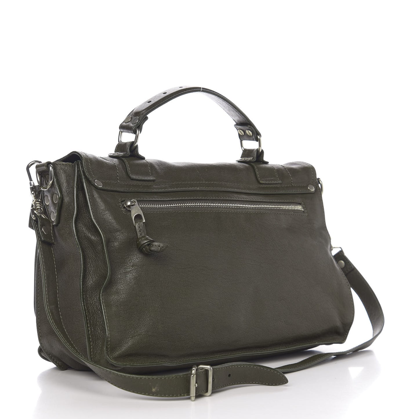 Lambskin Medium PS1 Satchel Military