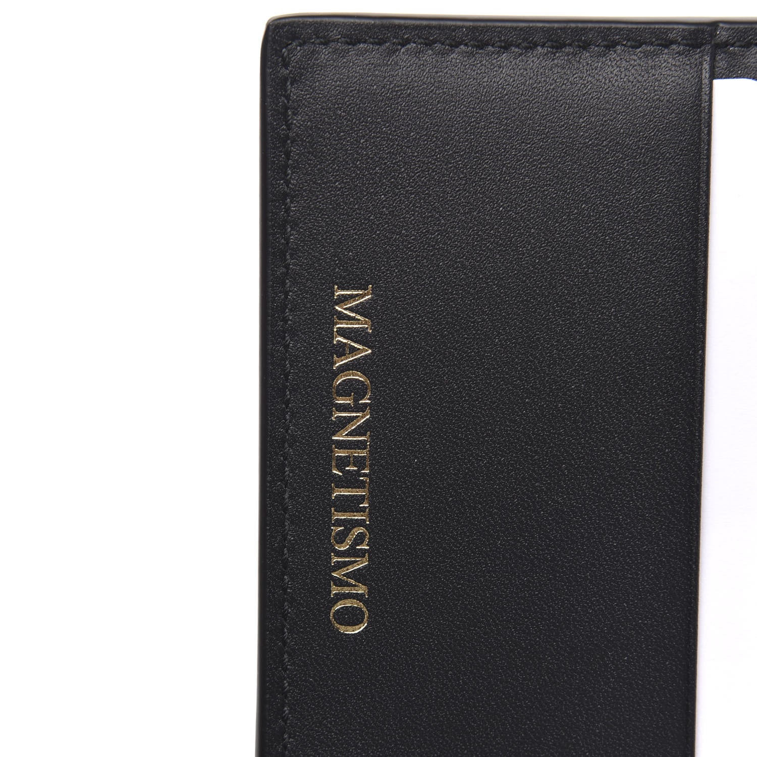 Gucci X SEGA Calfskin GUCCY Stars Bi-Fold Wallet Black Gold 7 of 8