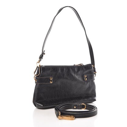 Chloe Sheepskin Embossed Logo Crossbody Black 3 of 11