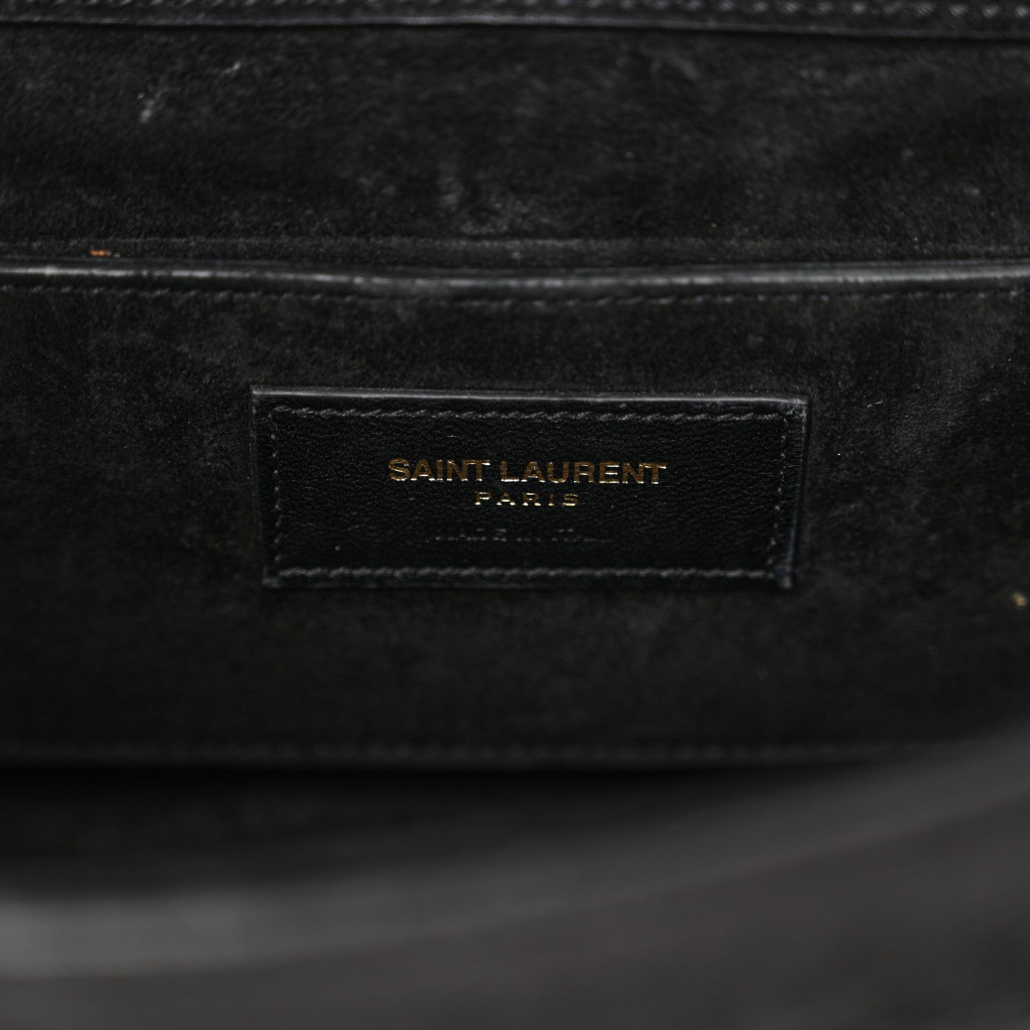Saint Laurent Suede Fringe Small Monogram Satchel Black 6 of 18