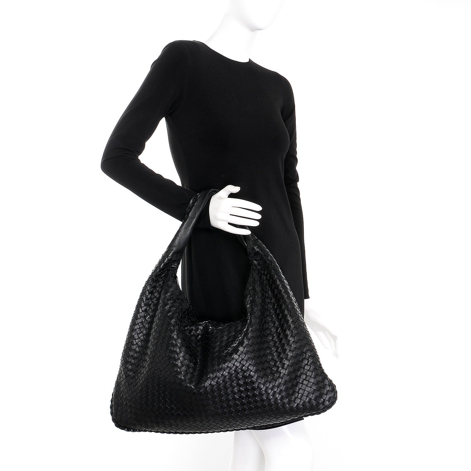 Bottega Veneta Nappa Intrecciato Maxi Veneta Hobo Nero Black 2 of 9