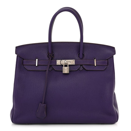 Hermes Togo Birkin 35 Iris 1 of 10