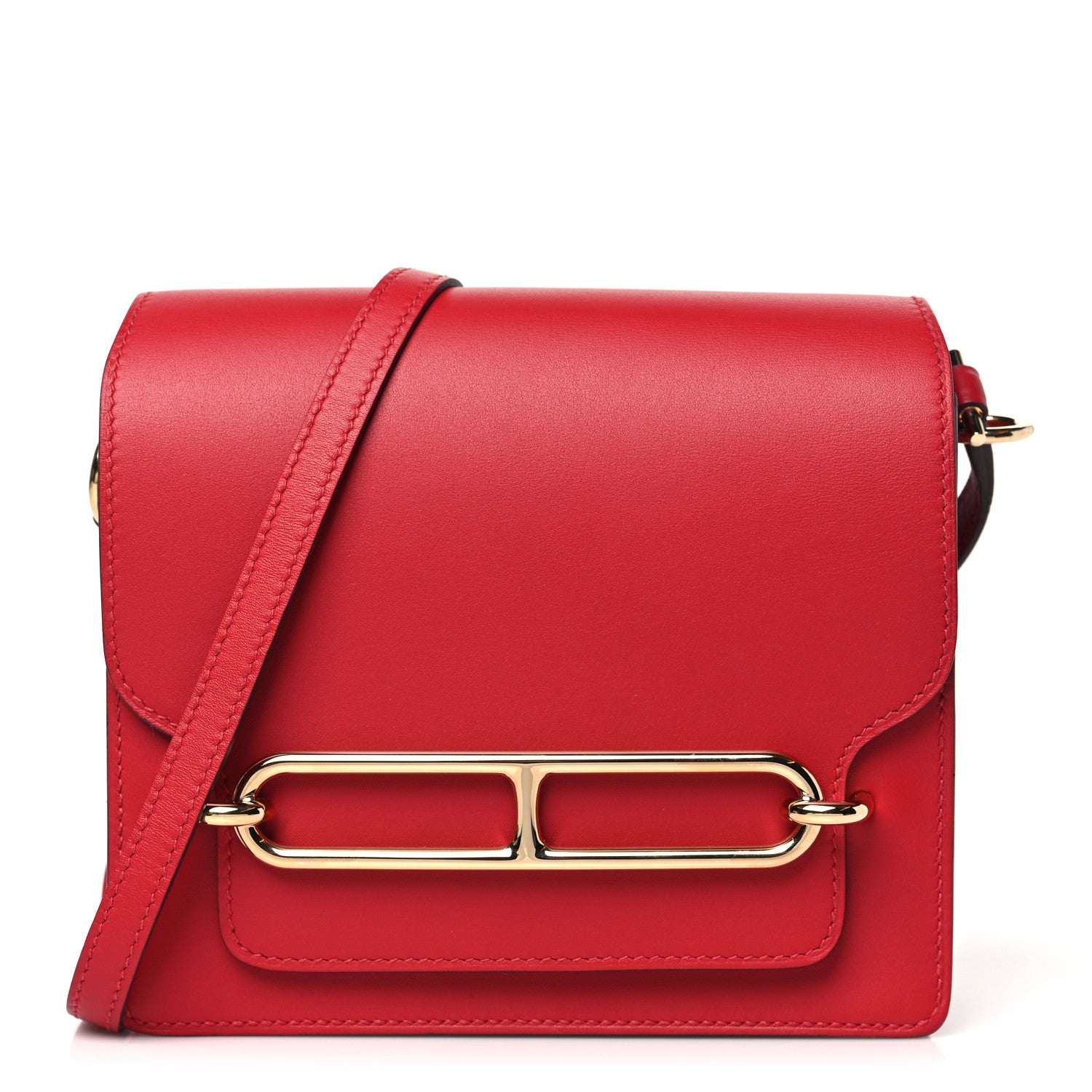 Hermes Swift Mini Sac Roulis Rouge Piment 1 of 10