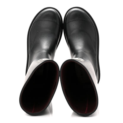 Chanel Caoutchouk CC High Boots 37 Black 5 of 11