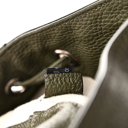 Gucci Piuma Calfskin Jumbo GG Embossed Double Buckle Backpack Dark Vintage Olive 7 of 10