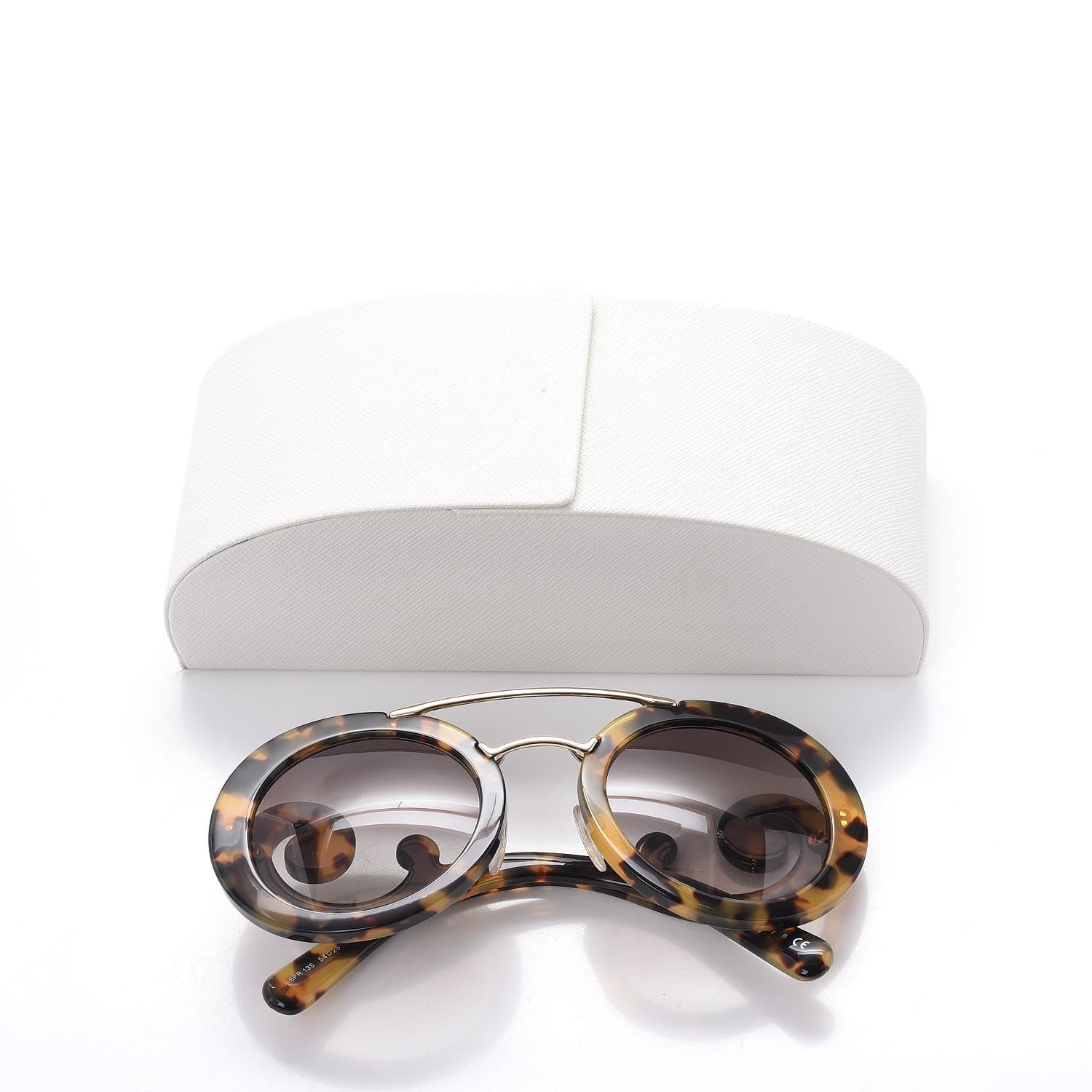 Prada Baroque Sunglasses SPR 13S Havana 9 of 9