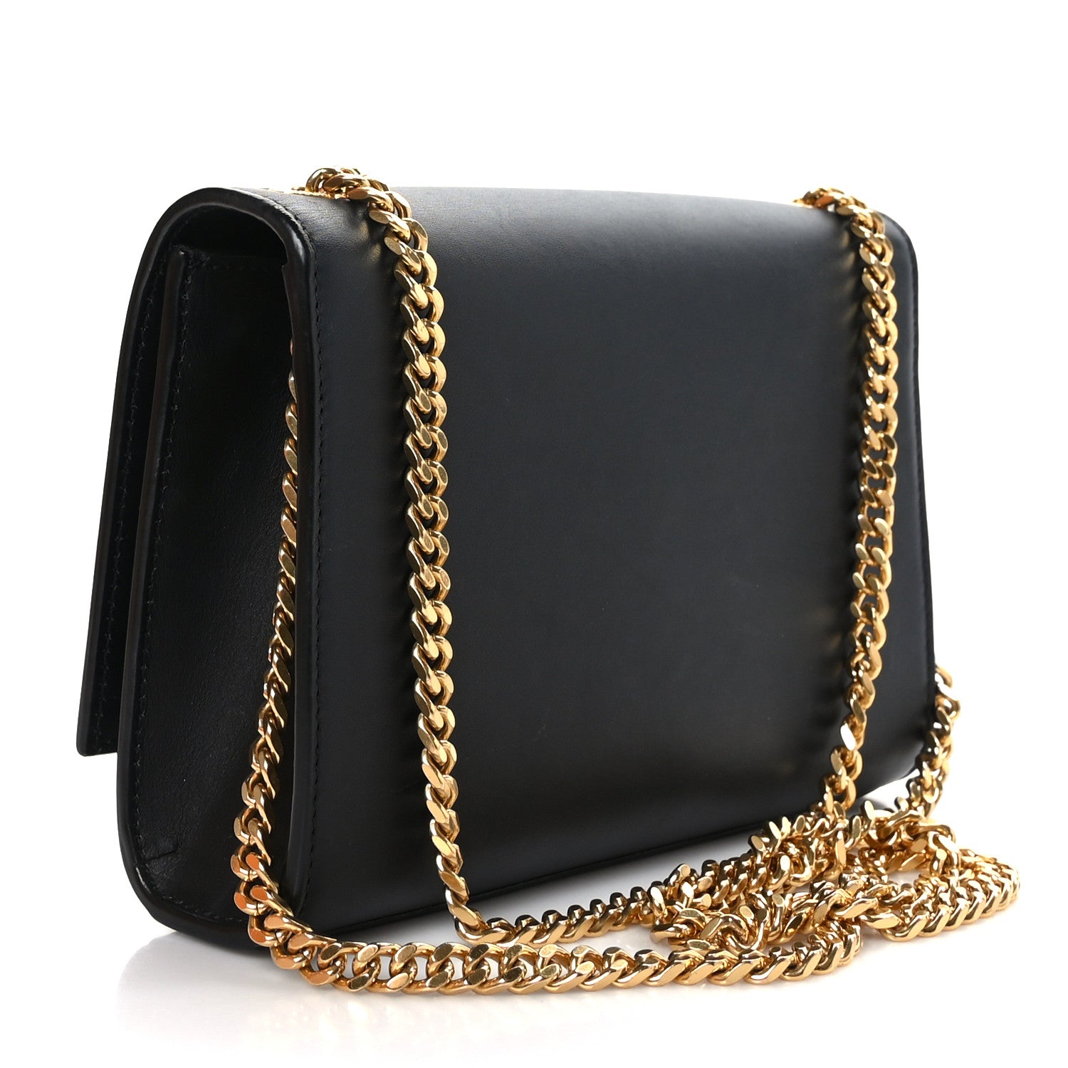Saint Laurent Calfskin Small Monogram Kate Satchel Black 3 of 9