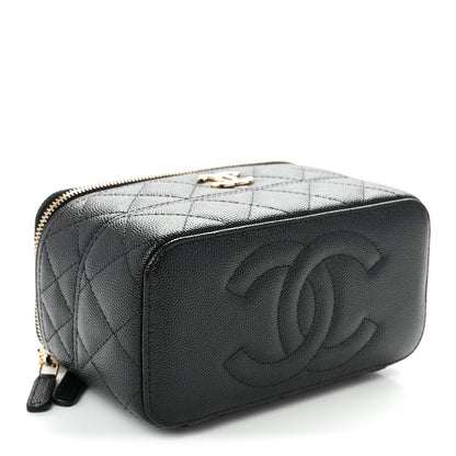 Chanel Caviar Quilted Trendy Handle Mini Vanity Black 4 of 11
