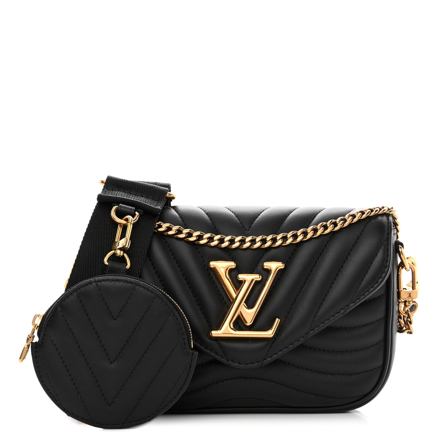 Calfskin New Wave Multi Pochette Black