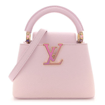 Louis Vuitton Taurillon LV Ski Capucines Mini Pearly Lilac 1 of 9