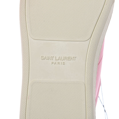 Saint Laurent Calfskin Mens Flat Heel Wolly Sneakers 44 Red Flame 7 of 9