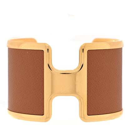 Hermes Epsom Olympe Cuff Bracelet Gold 1 of 4
