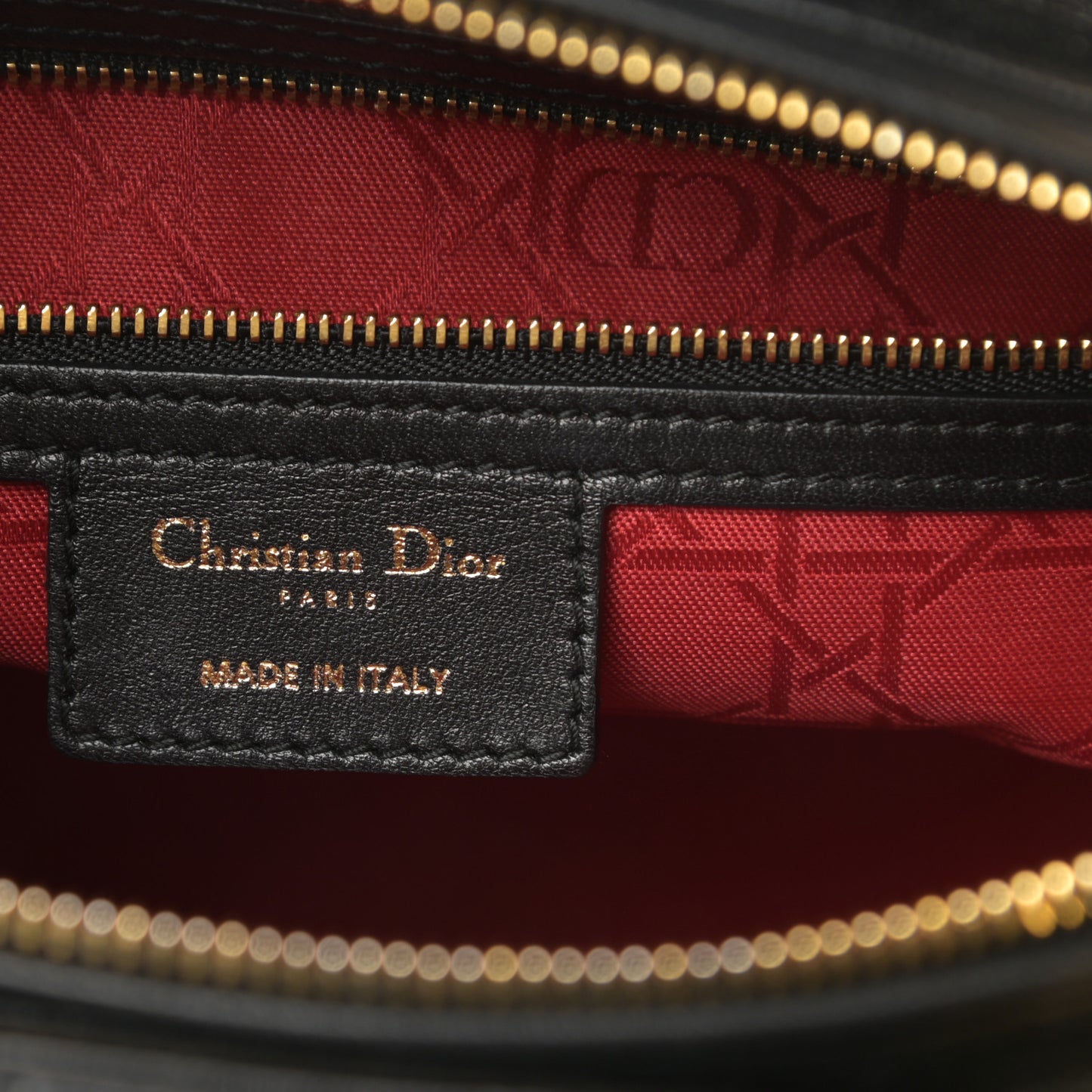 Lambskin Cannage Large Lady Dior Black
