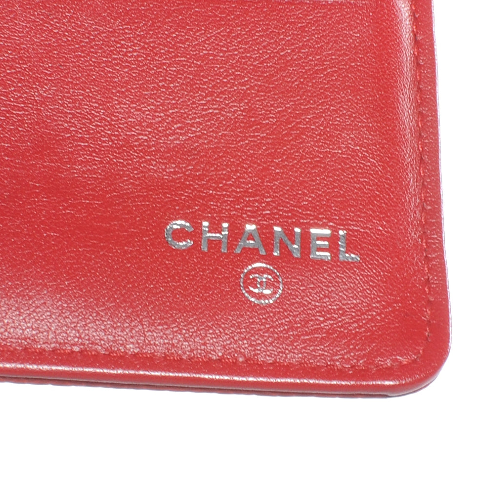 Caviar Large Flap Wallet Red