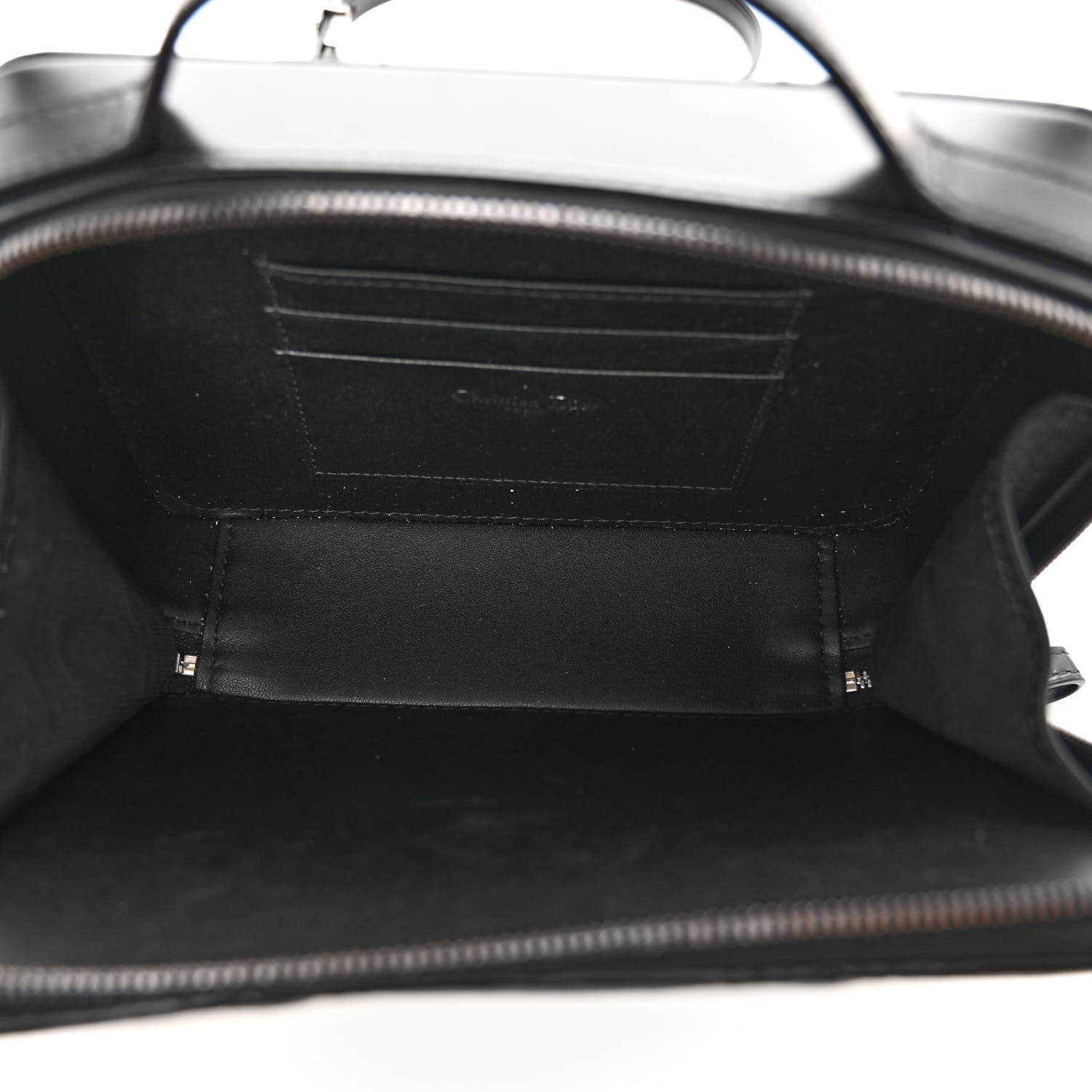 Christian Dior Calfskin Macrocannage Caro Box Bag Black 5 of 9