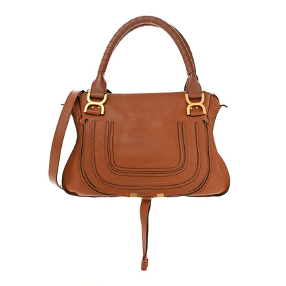 Chloe Calfskin Medium Marcie Satchel Tan 1 of 12