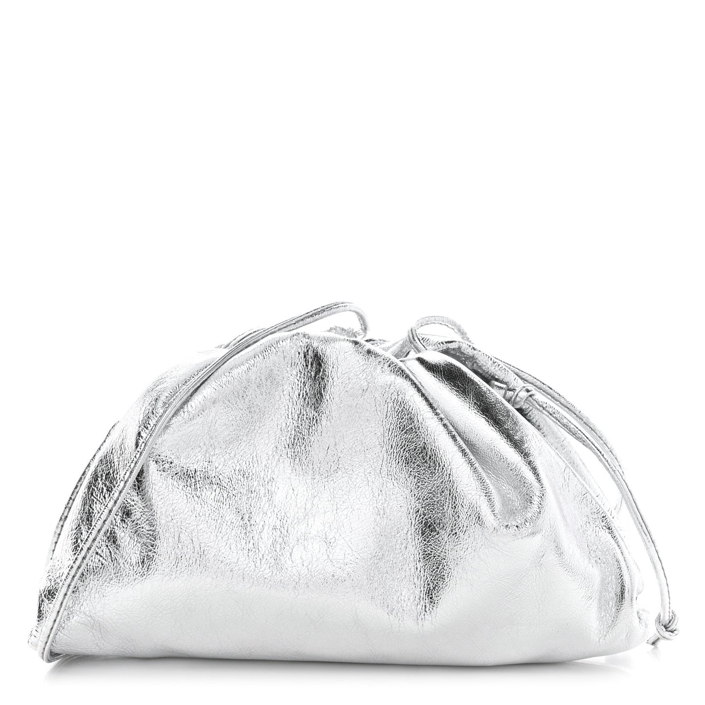 Metallic Calfskin The Mini Pouch Silver
