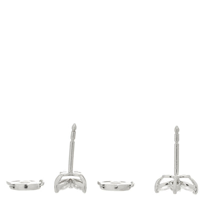 Tiffany Platinum Diamond .64ct Small Victoria Earrings 4 of 5