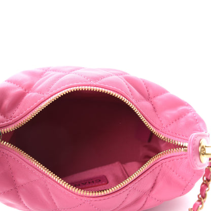 Chanel Lambskin Quilted Small Perfect Meeting Hobo Pink 5 of 11