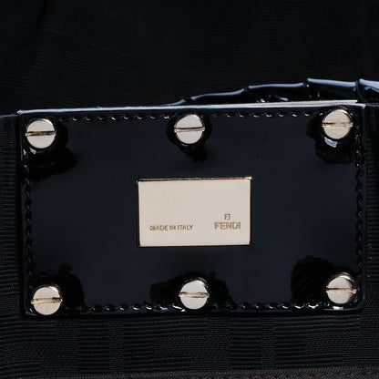 Fendi Zucca Enamel Mia Tote Black 7 of 9