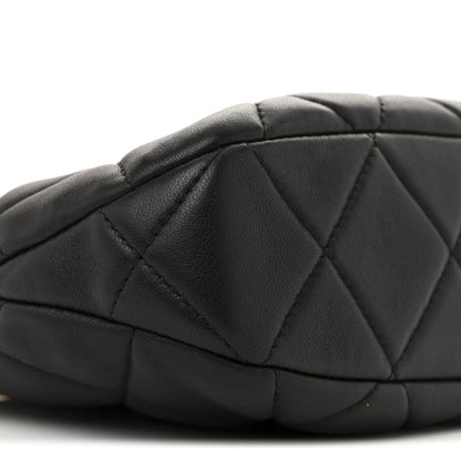 Chanel Lambskin Quilted CC Chain Hobo Black 9 of 14