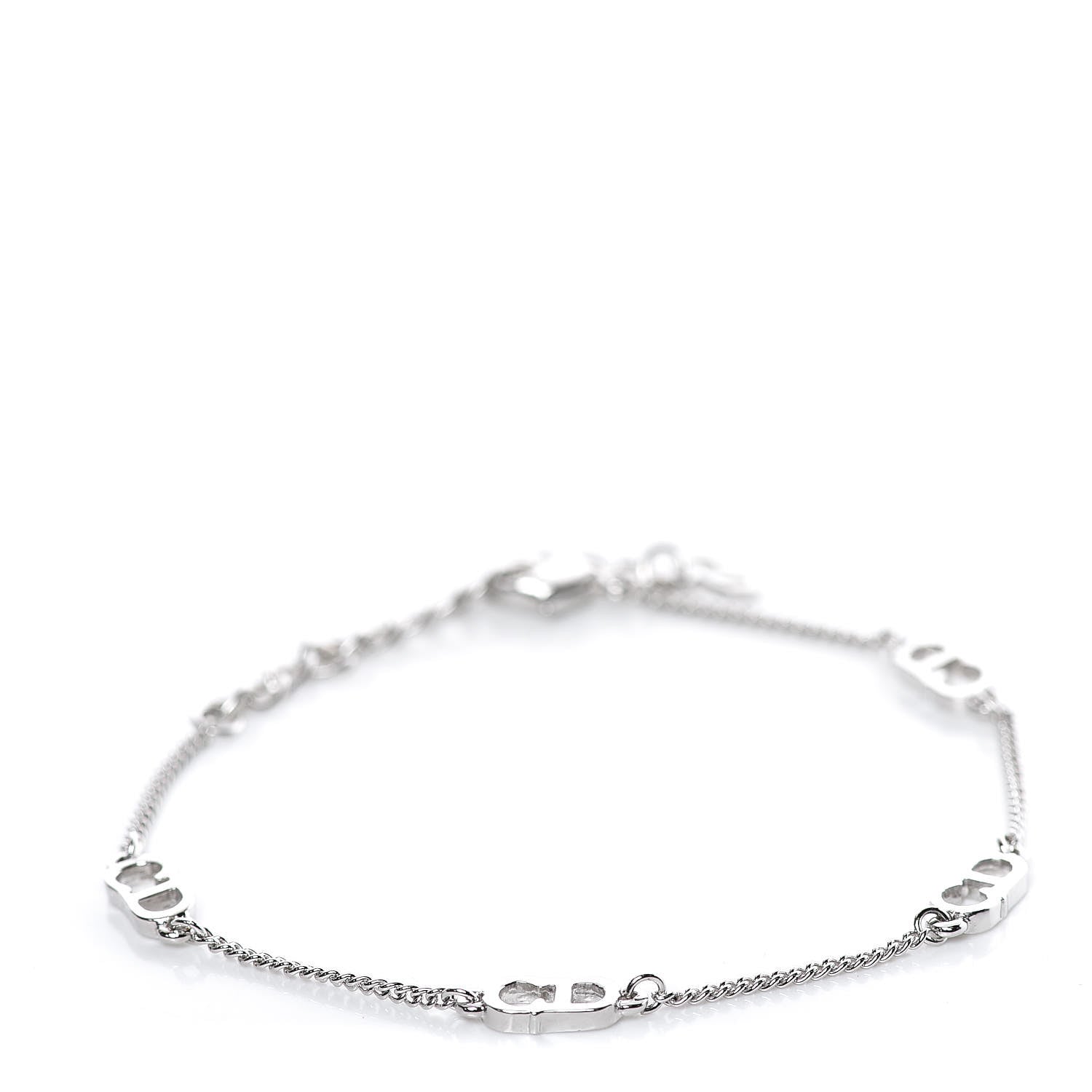 Christian Dior Metal CD Bracelet Silver 1 of 3