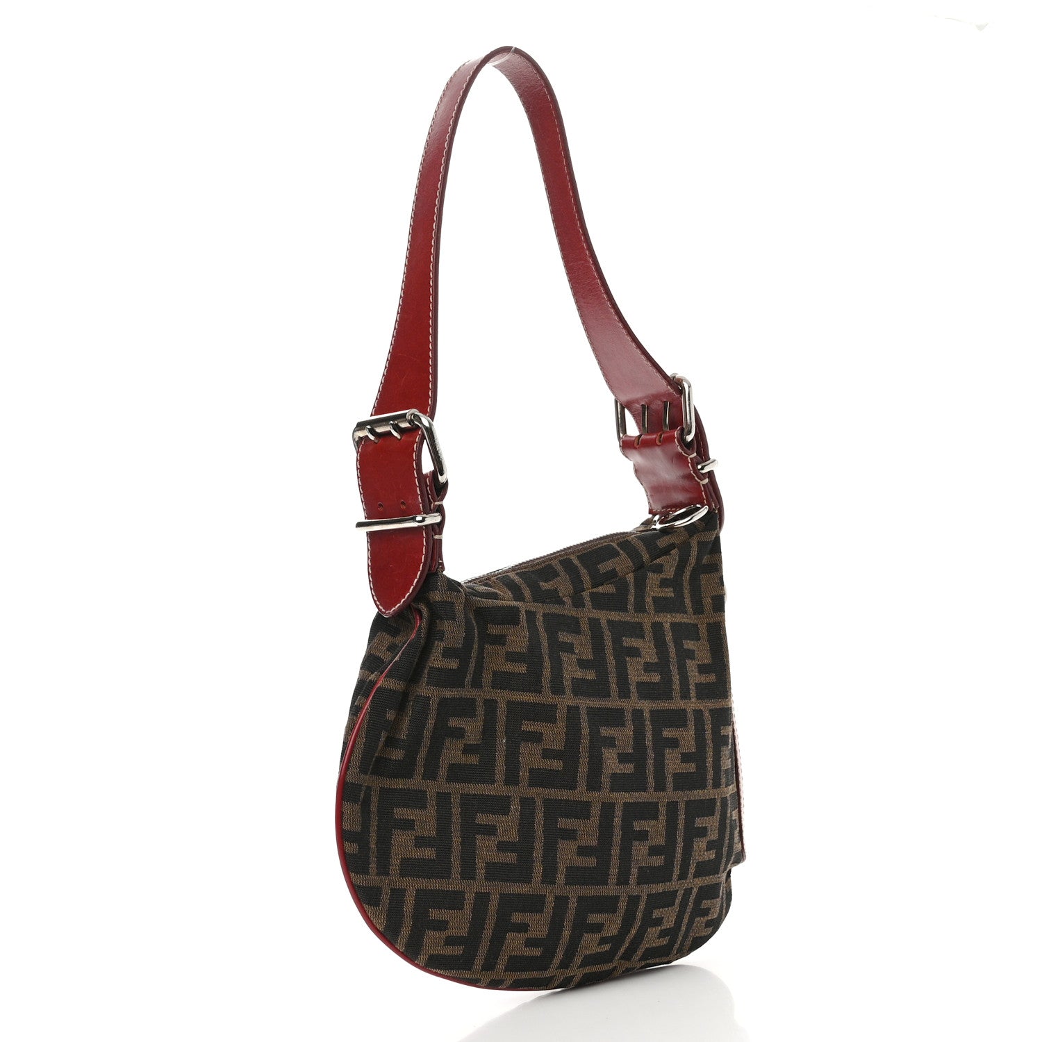 Fendi Zucca Oyster Tobacco Red 3 of 13