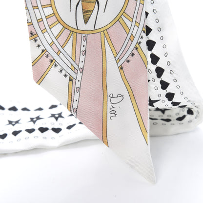 Christian Dior Silk High Priestess Tarot Mitzah Scarf Off White 3 of 3