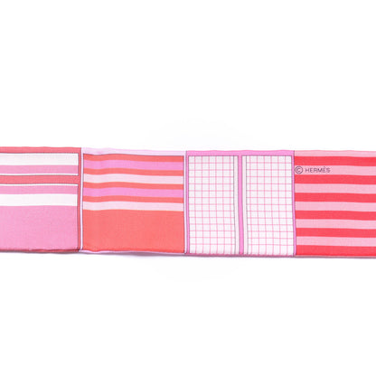 Hermes Silk Couvertures Nouvelles Twilly Rose Grenadine 3 of 3