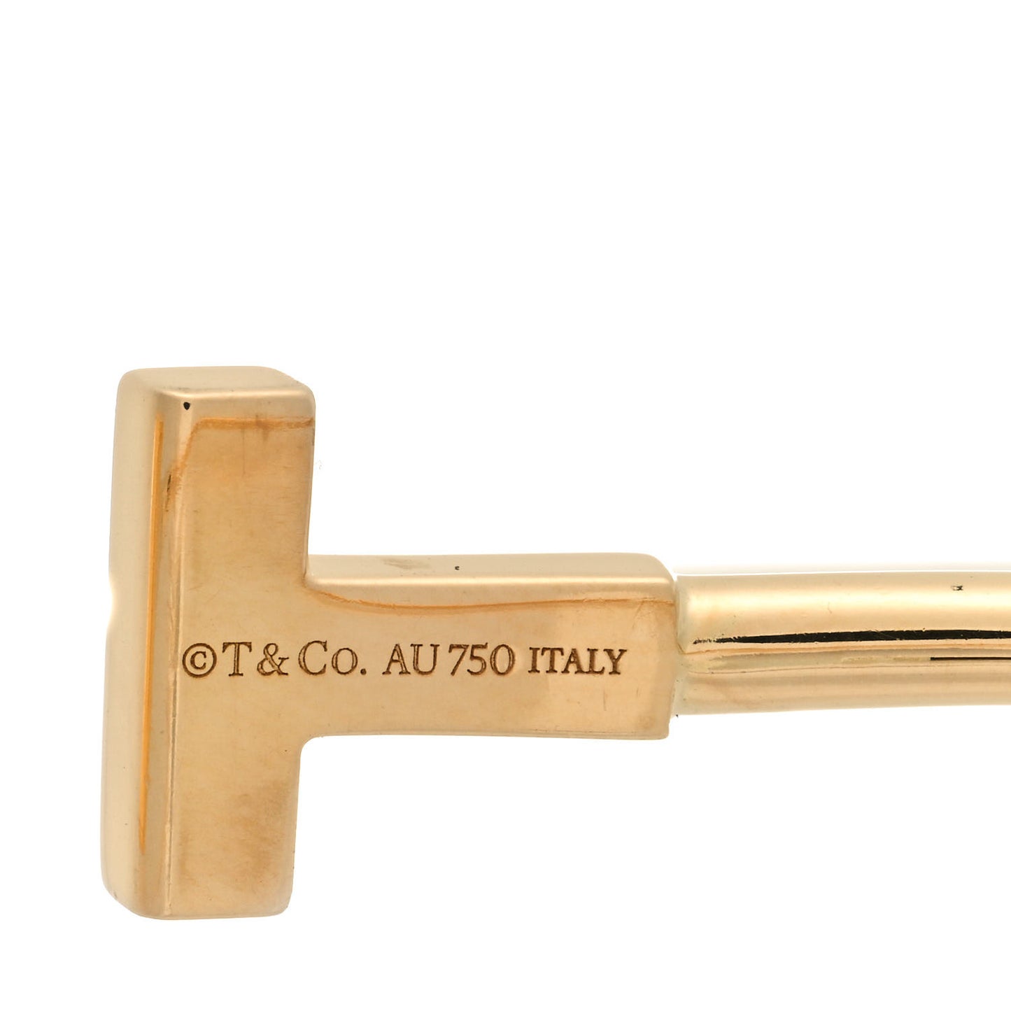 18K Yellow Gold T Wire Bracelet