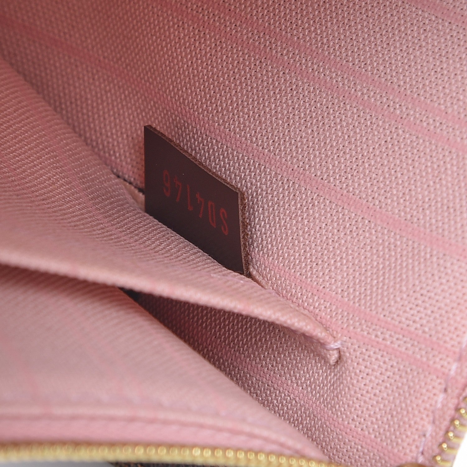 Louis Vuitton Damier Ebene Neverfull MM GM Pochette Rose Ballerine 8 of 8