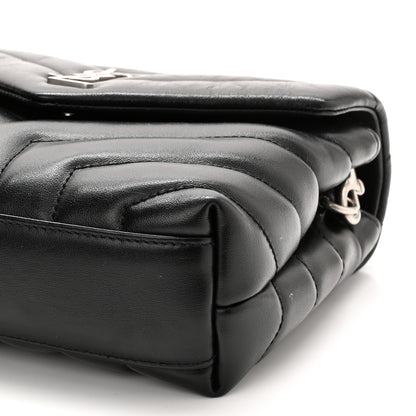 Saint Laurent Calfskin Y Quilted Monogram Toy Loulou Crossbody Bag Black 11 of 15