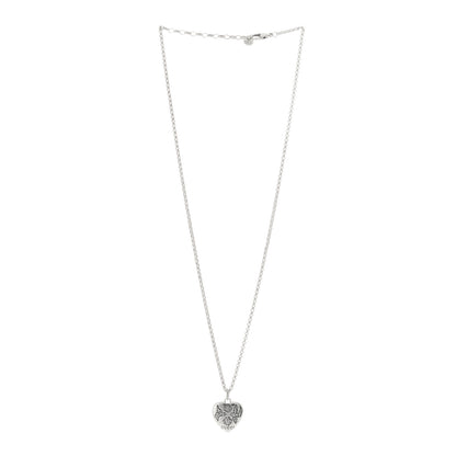 Gucci Sterling Silver Blind for Love Heart Pendant Necklace 3 of 6