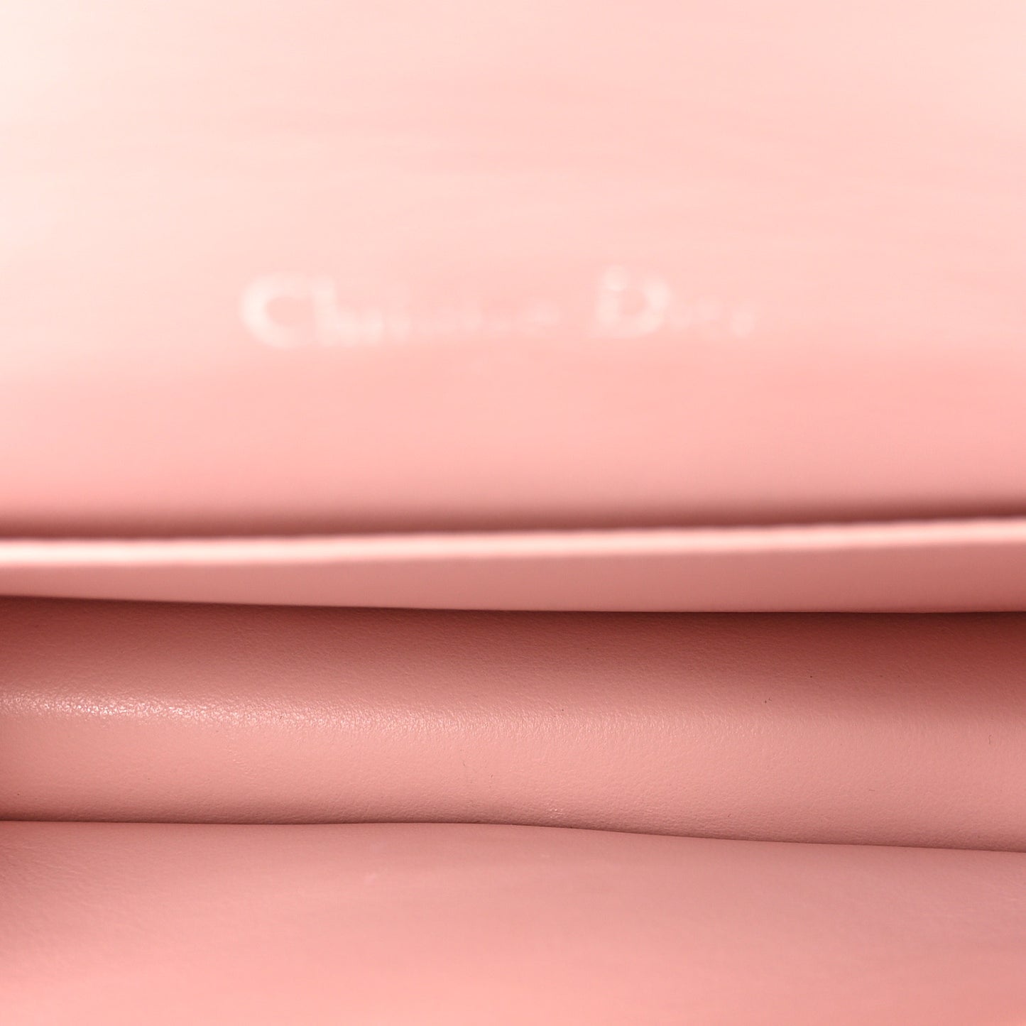 Patent Cannage Lady Dior Chain Wallet Rose Clair